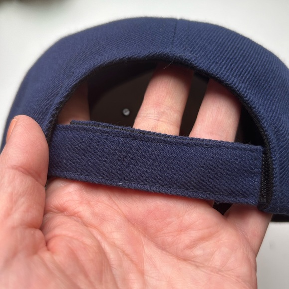 Vintage FDNY Fire Dept NY blue and gold embroidered hat Velcro NWOT - Picture 5 of 7